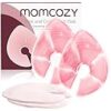 Momcozy Larger Breast Therapy Packs – Hot & Cold Breast Pads for Pain Relief, Engorgement & Breastfeeding Support (2 Pack, Pink)