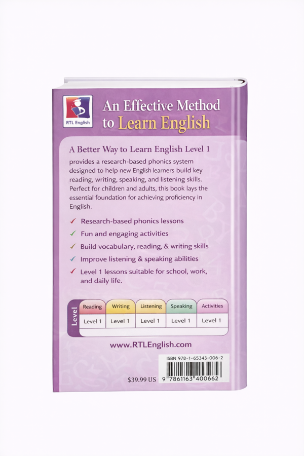 Home Learning Pack for ages 3-5 | RTL English Level 1 | E-books