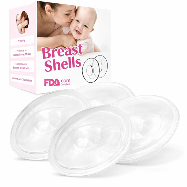 YIYEE Breast Shells Milk Saver – BPA Free Breastfeeding Cups for Milk Collection & Nipple Protection (4 Pack)