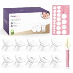Nuliie 3-in-1 Flange Sizing Kit – Silicone Flange Inserts Set (13-21mm) for Breast Pump Comfort & Efficiency (10PCS BPA-Free)