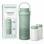 Momcozy 22oz Portable Breast Milk Cooler – 360° Cooling Breastmilk Chiller with Bottles (Keeps Milk Cold 24 Hours, Travel Friendly)