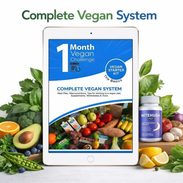 1 Month Vegan Challenge – Complete Vegan System for Healthy Weight & Lifestyle